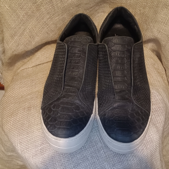 Black Real Leather J Slides - Picture 6 of 6